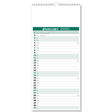 Appointment Memo Wall Calendar